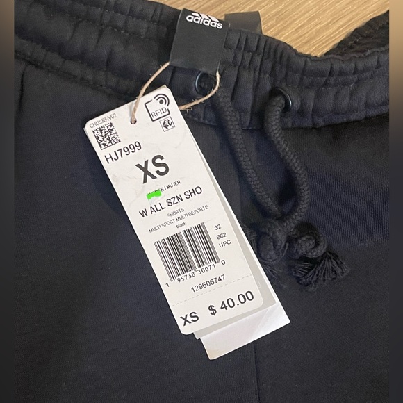 Adidas Black Sweat Shorts - Picture 2 of 2